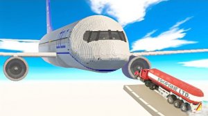 ГИГАНТСКИЙ САМОЛЕТ ПРОТИВ СТРОИТЕЛЬНОЙ ТЕХНИКИ В ТИРДАУНЕ. СРАЖЕНИЕ ПРОЧНОСТИ.