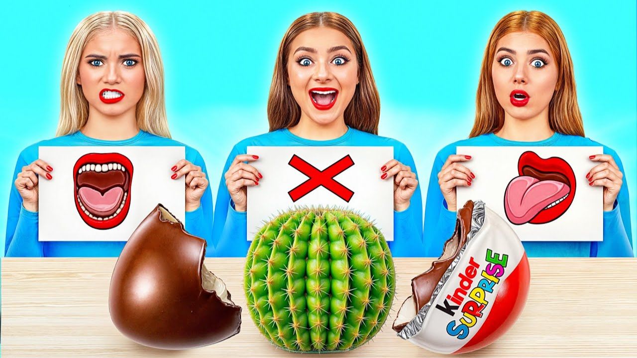 Откуси Лизни или Ничего Челлендж  Сумасшедший Челлендж от Jelly DO Challenge