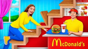 Мы Открыли Свой МакДональдс у Себя Дома # Сумасшедший Челлендж от Jelly DO Challenge