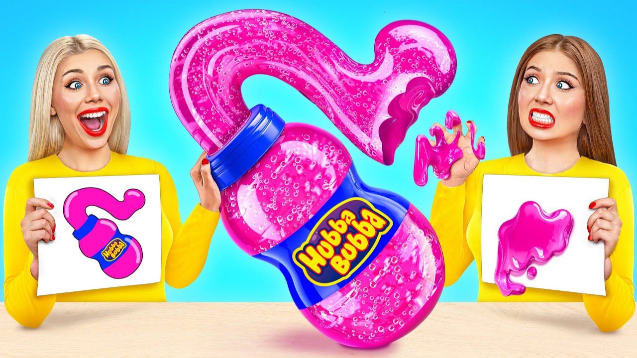 Кто Лучше Нарисует Предмет Получит Его  Съедобная Битва от Jelly DO Challenge