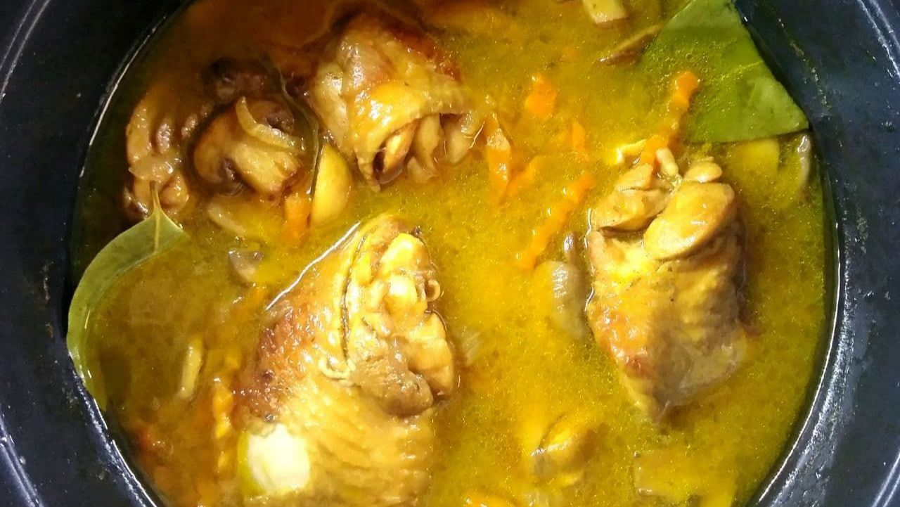 Сочный цыпленок с грибами