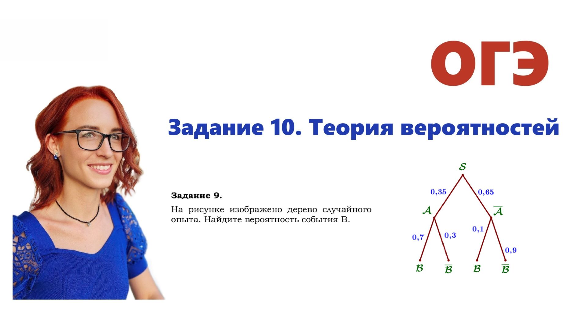 ОГЭ 2026. Задание 10. Теория вероятностей. Урок 13. Дерево опыта