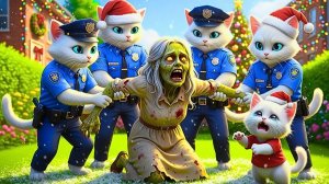 😱 О боже! ⚡ Бабушка-зомби врывается в дом к котенку 🧟 Но ее ловит полиция!