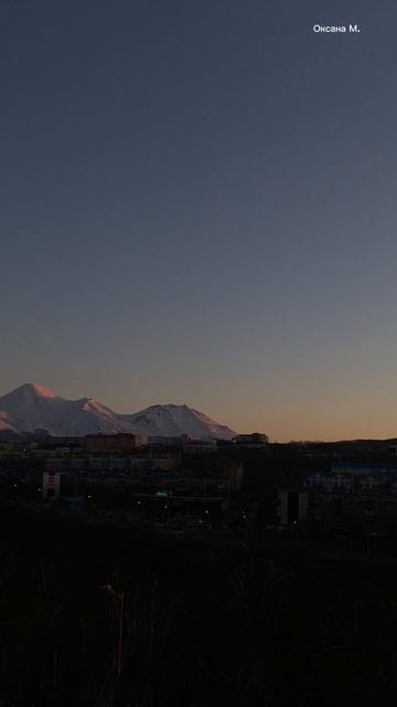 Петропавловск-Камчатский. Вулканы и закат
