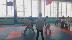 Доча вернулась с Областных соревнований по карате (странно, но там были и другие регионы). Умница!