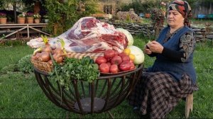 Капустная Долма И Шорпа Из Целой Говяжьей Ноги 🌶️