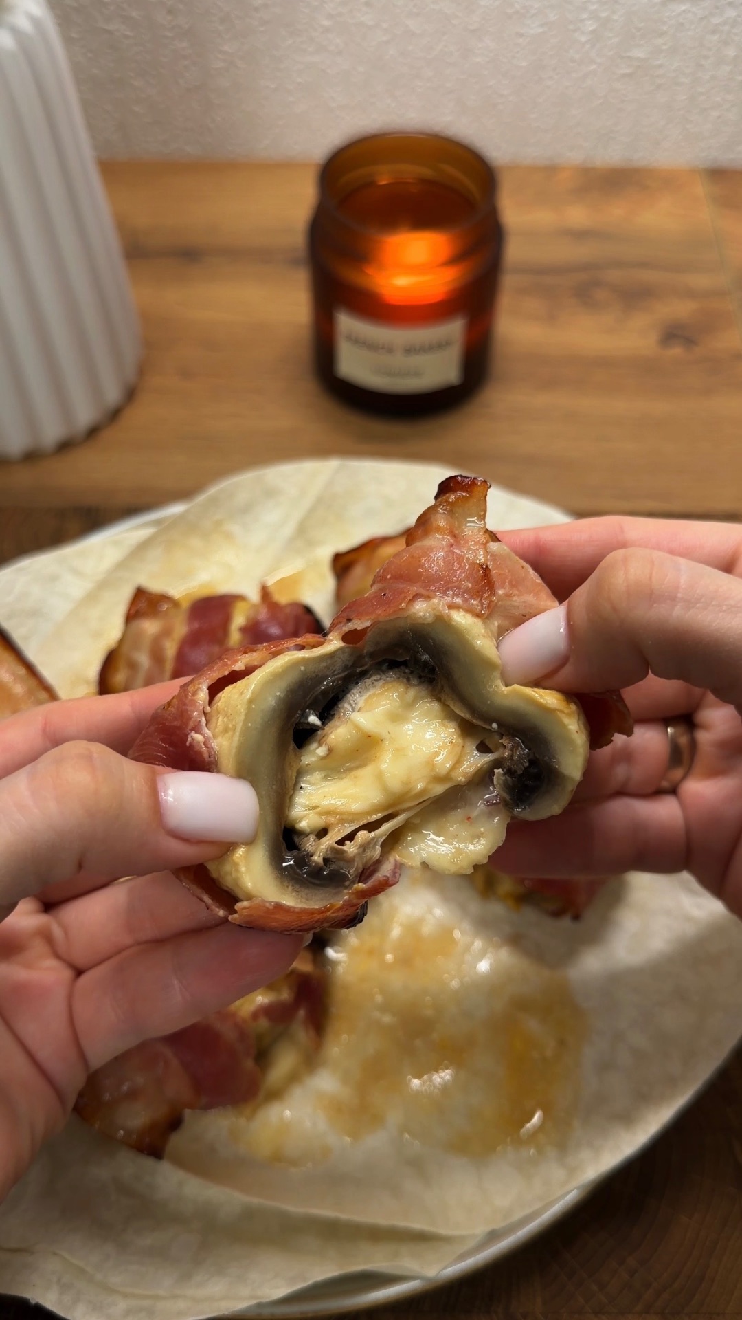 Шампиньоны в беконе🍄🟫🔥