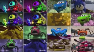 МАШИНКИ ТАЧКИ И ГЕРОИ: СОНИК, ХАЛК И МОЛНИЯ МАККУИН ТАНЦУЮТ ПОД КОФФИН ДЕНС 🏎️⚡