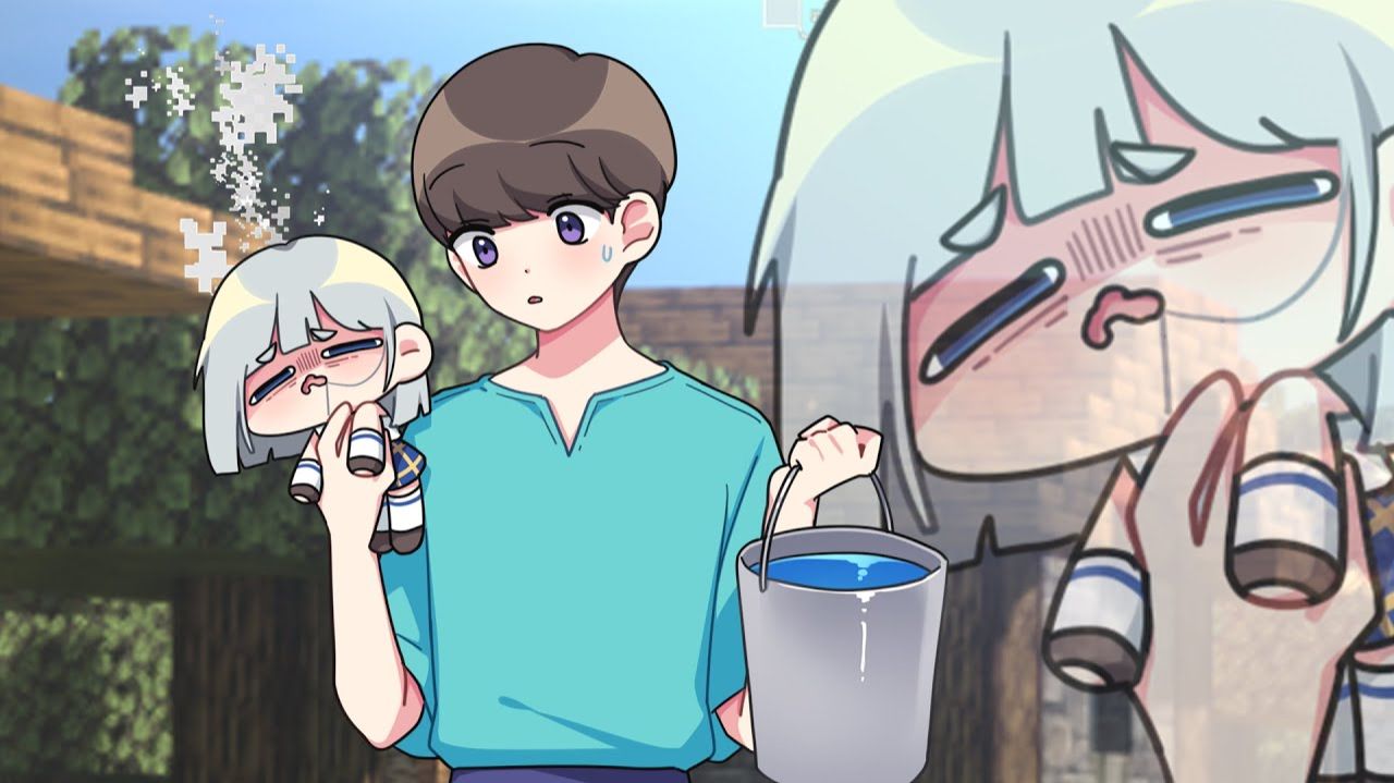 Счастливый Гаст Майнкрафт аниме