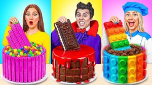 Кулинарный Челлендж# Я против Вампира # Эпичная Битва с Едой от Jelly DO Challenge