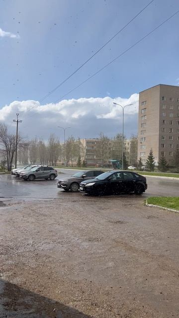 29 апреля 2026 год. Снег и солнце. Татарстан.