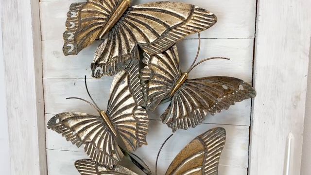 Декоративное панно ВОЛО ДИ ФАРФАЛЛЕ металл 92х51 см 2022216