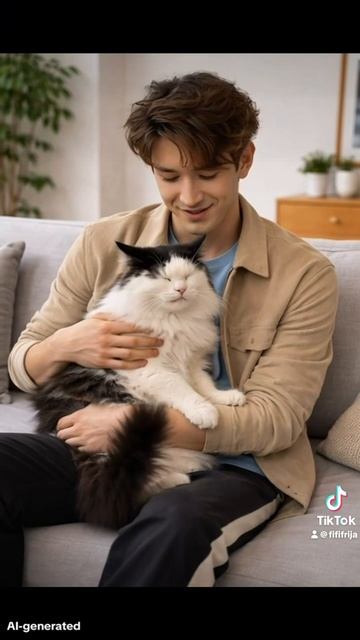 Талгат с котом Санжаром #ТриДевченкиИболбес