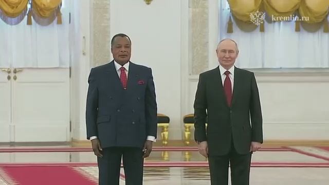 Владимир Путин принимает Президента Конго Дени Сассу-Нгессо, Кремль, 29 апреля 2026