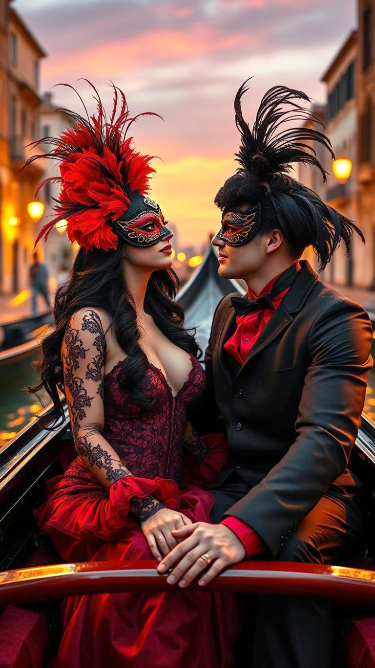 Романтика на Венецианском карнавале