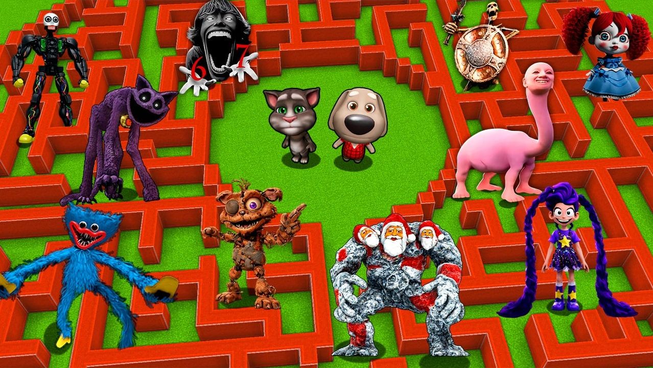 Выживание в лабиринте Poppy Playtime Глава 5 Хагги Вагги, Лили, Прототип — Майнкрафт