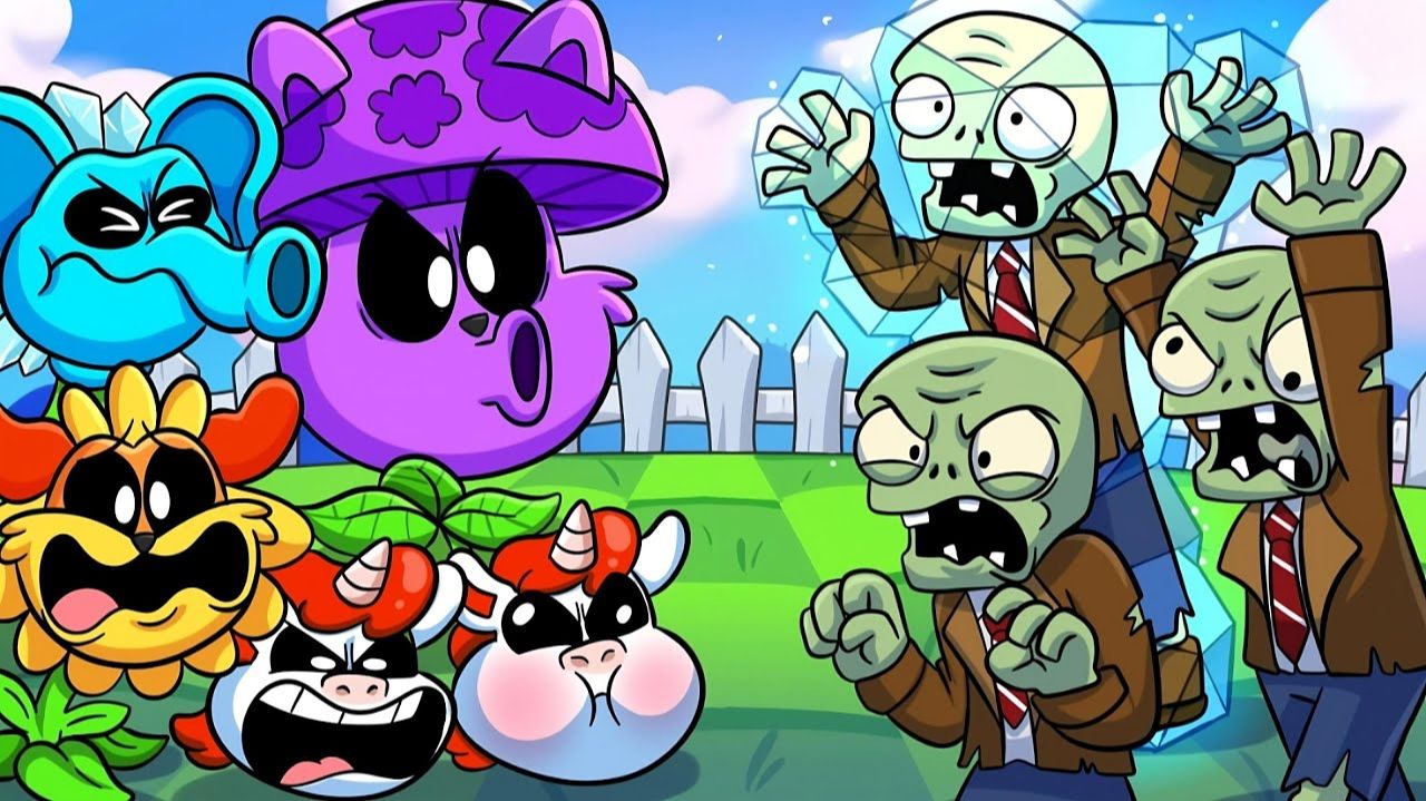 Улыбающиеся твари против зомби_ Poppy Playtime 3  русские анимации