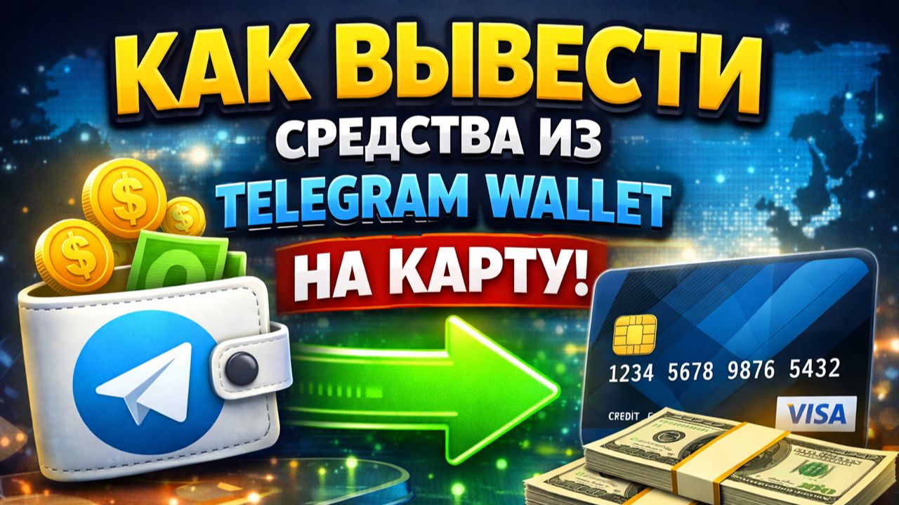 как вывести Ton из Telegram Wallet телеграм валлет на карту быстро