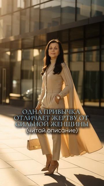 Одна привычка отличает жертву от сильной женщины (читай описание)