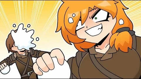 (실패자_silpaeja) Снежный бой - майнкрафт аниме