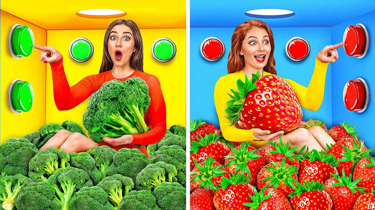 1000 Загадочных Кнопок и Только Одна Тебя Спасет  Смешные Моменты от Jelly DO Challenge