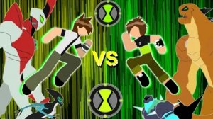 Бен 10 классический 🔥 против Бена 10 перезапущенный 🟢 Полная анимация [Узлы стиков]