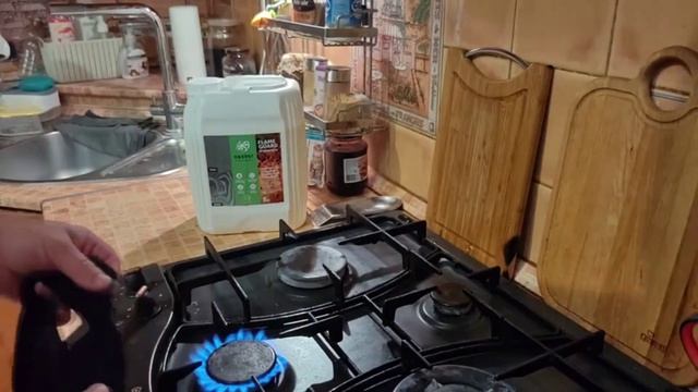 Огнезащитная пропитка Гиацинт - испытание на синтетической ткани