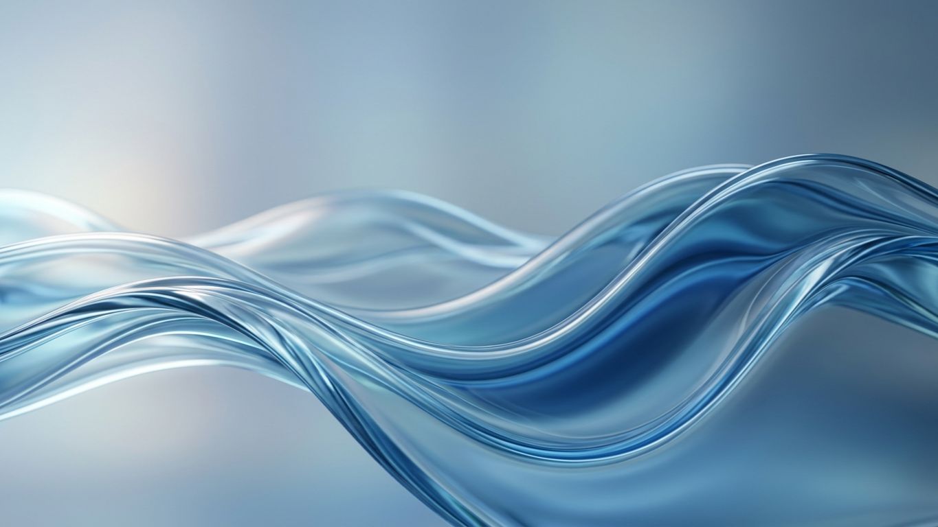 Волны из жидкого стекла. Абстрактный фон