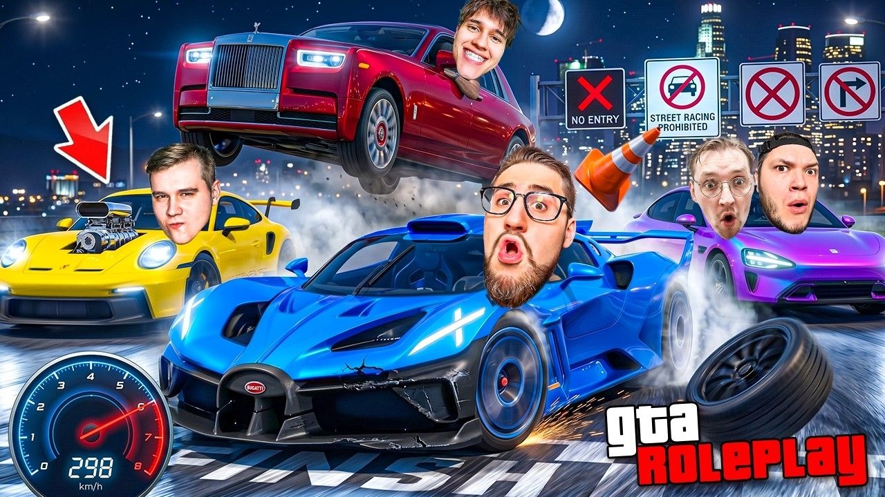 [Coffi Channel] ПЕРВЫЕ НОЧНЫЕ ГОНКИ! 25 СЛУЧАЙНЫХ МАШИН vs ГОНОК НОЧЬЮ! ОЧЕНЬ ТЕМНО - КУДА ЕХАТЬ?