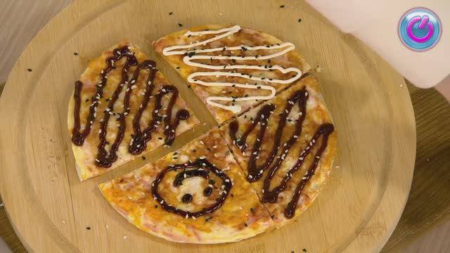 Рецепт быстрой пиццы с докторской колбасой на сковороде