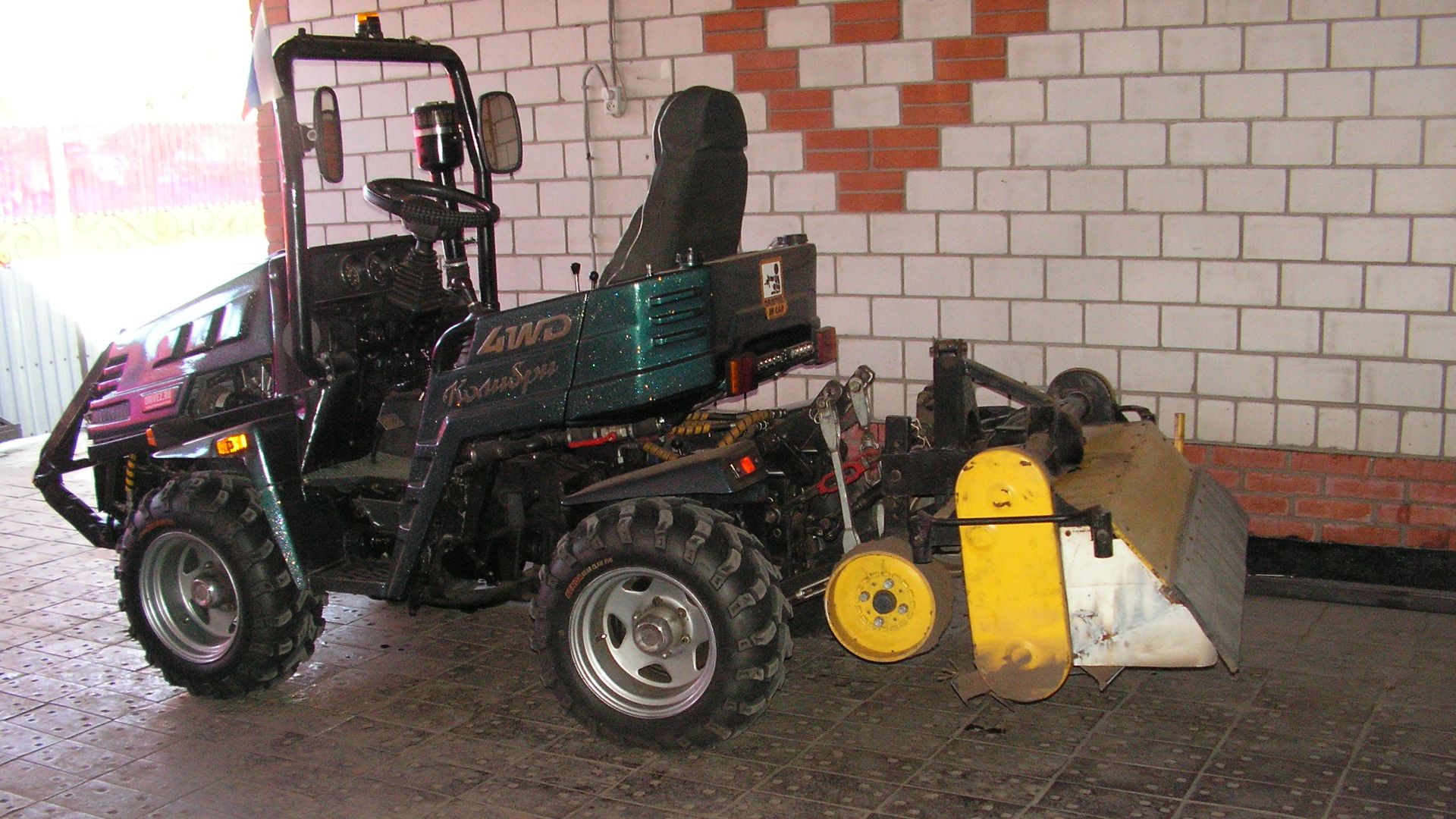 Фрезеровка огорода у кума.