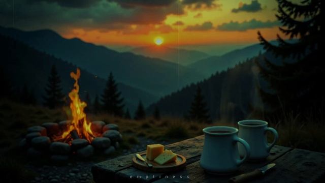 calm by the sunset.