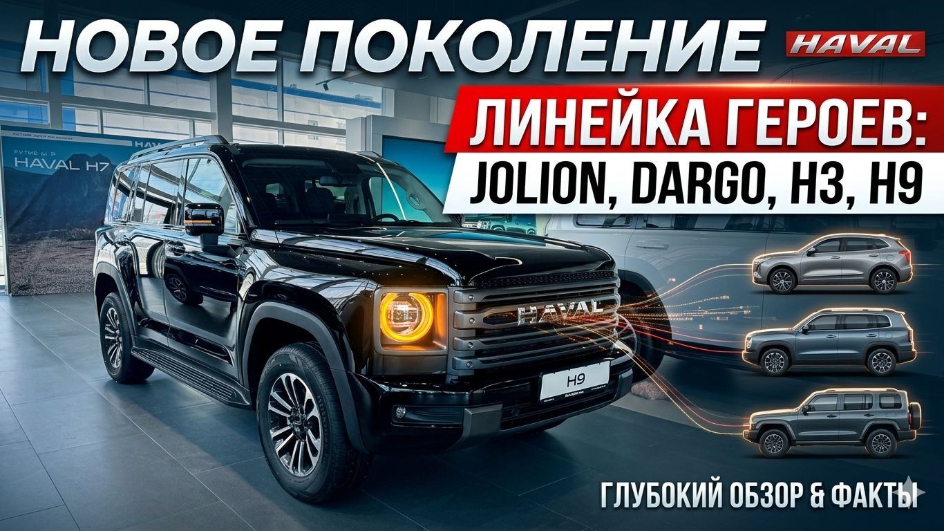Haval Jolion, Dargo, H3 или НОВЫЙ H9? Что выбрать в 2026 году, чтобы не пожалеть?
