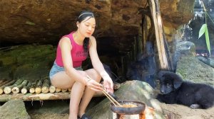 Строю укрытие под большой скалой. Одиночный поход. Серия 9. Тоа