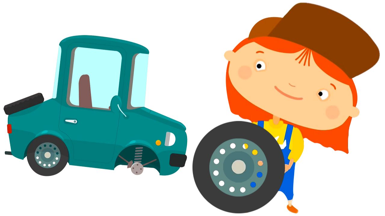 Мультфильмы про машинки.🚙 Эвакуатор и техосмотр для зелёной машинки! Доктор Машинкова 🔧🧸