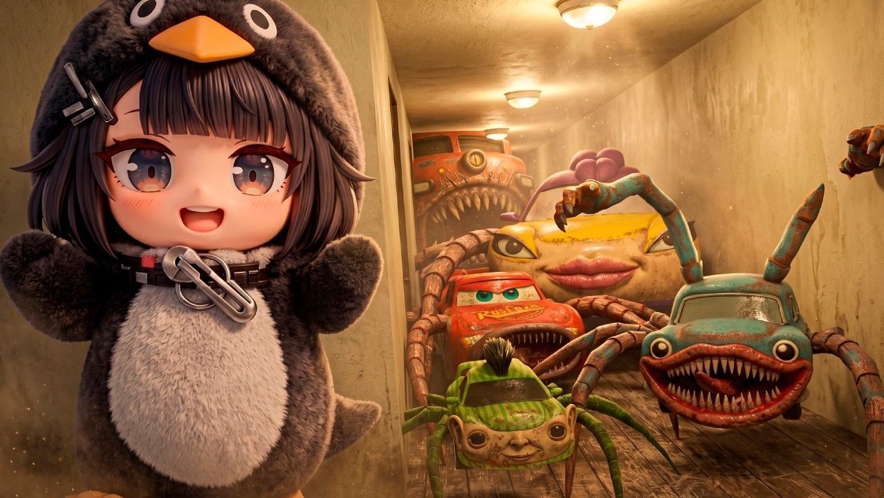 Гугу-гага Пингвин ПРОТИВ Поедателей Машин,Руми, Хамуд в Garry`s Mod