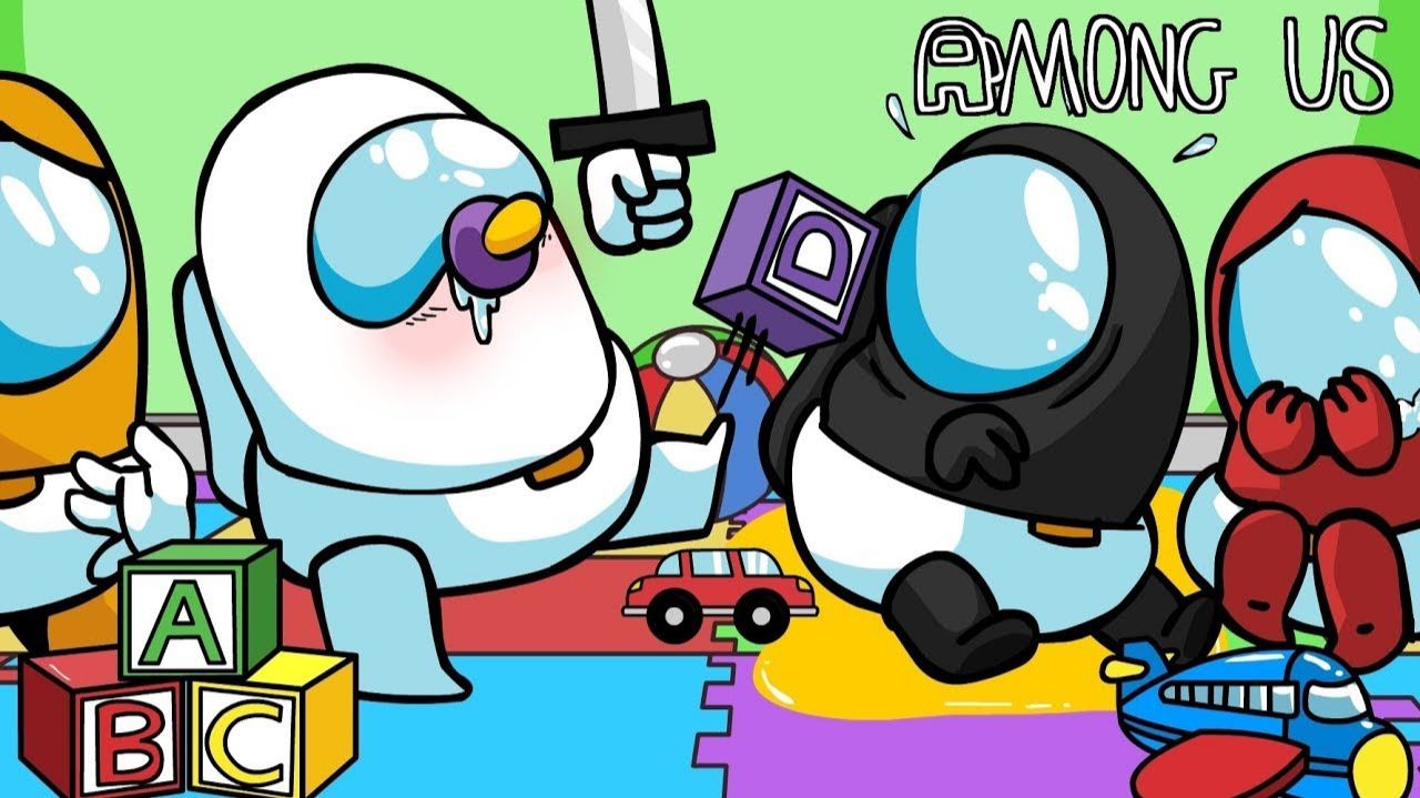 AMONG US АНИМАЦИЯ  - МАЛЕНЬКИЕ ЧЛЕНЫ ЭКИПАЖА