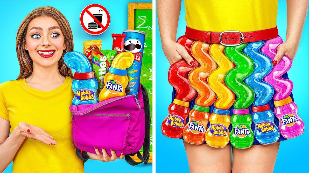 Как Пронести Сладости в Класс  Смешные Моменты от Jelly DO Challenge