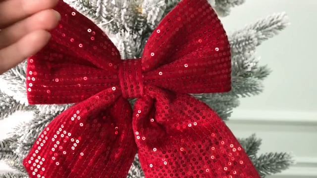 Декоративный бант ИСКРИСТАЯ РОСКОШЬ текстиль красный 23х20 см 1179758