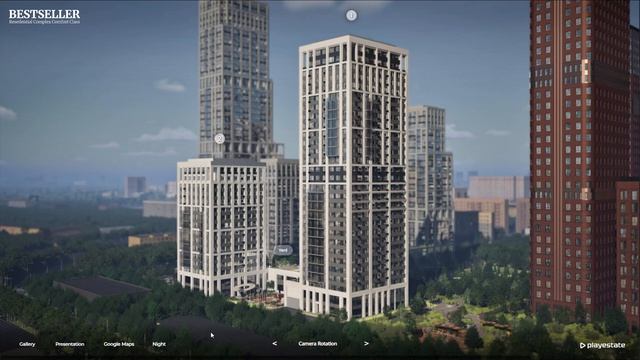 Цифровой двойник ЖК на сайте застройщика ПРЕМИУМ