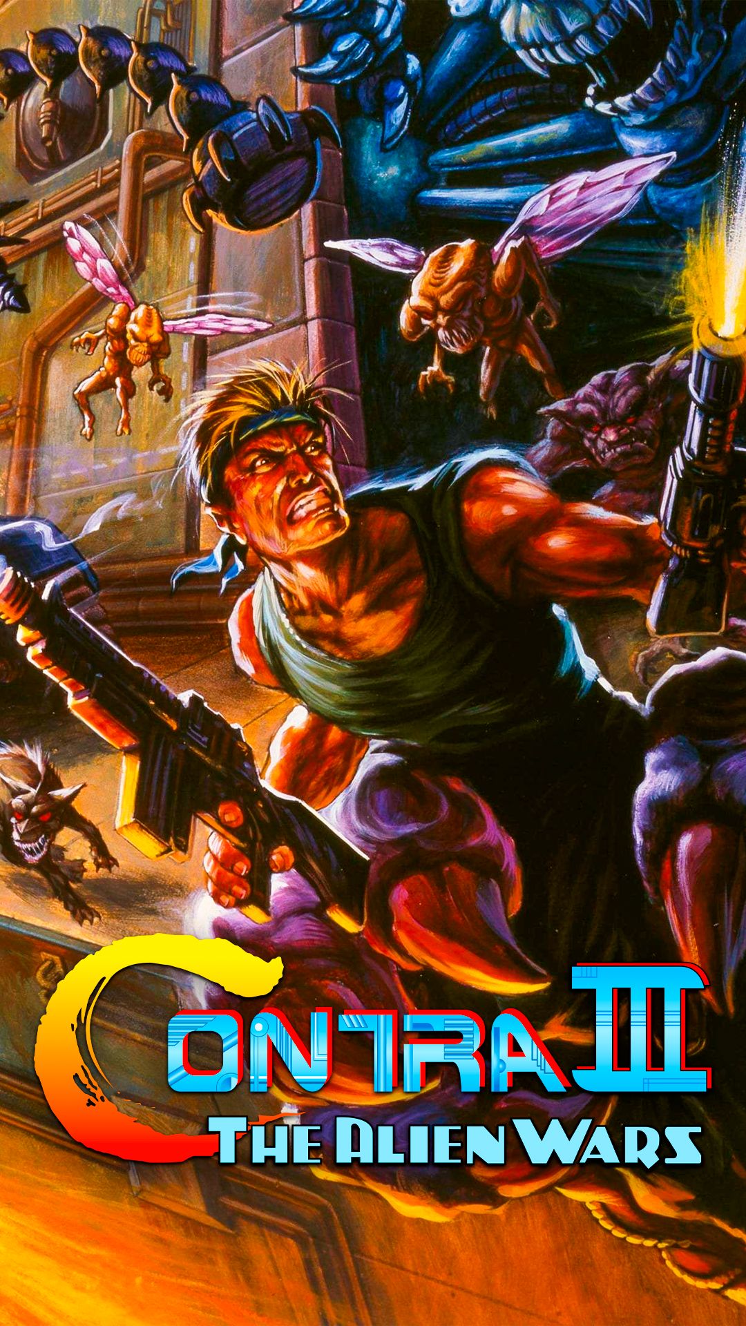 Начало Contra III SNES