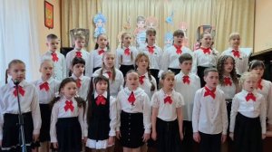 Младший хор 2-4 кл. муз. А. Пахмутовой сл. Н.Добронравова « Пока не поздно «