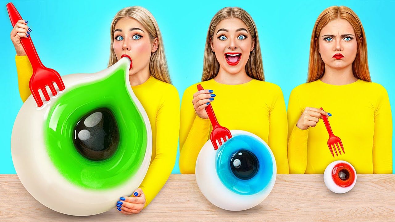 Большая Средняя или Маленькая Тарелка Челлендж  Удивительные Кулинарные Лайфхаки от Jelly DO