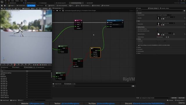 17. Dynamically scaling a run cycle speed based on automatic foot ground detection