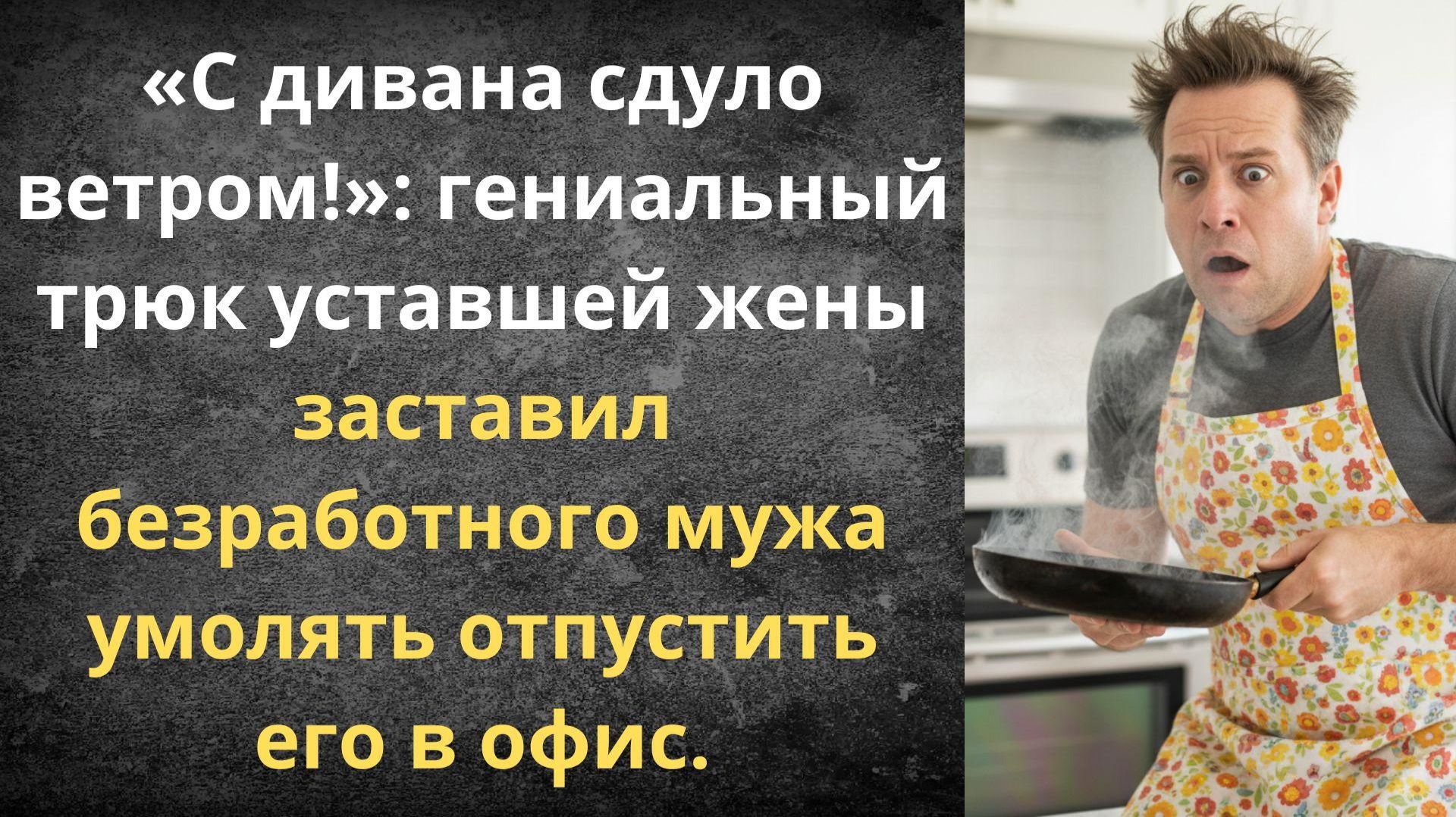 Наняла безработного мужа в домработницы  Истории из жизни