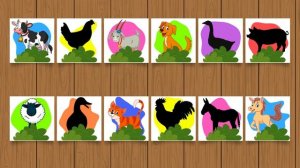 Животные фермы Учим животных Учимся говорить Развивающие мультики для детей