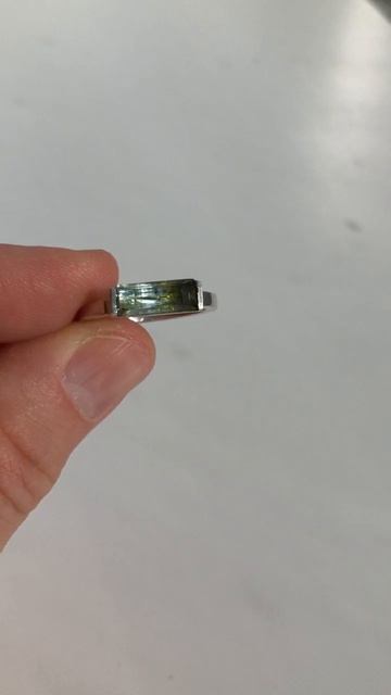 Серебро 925 проба клеймо аквамарин багет 12/4