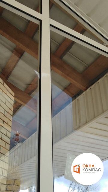 Остекление крыльца. Алюминиевые окна - Окна Компас