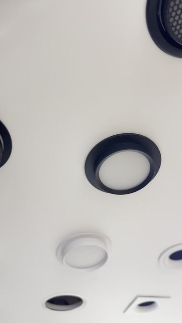 Светильник встраиваемый с накладкой Черный