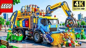 Я построил гигантский мусоровоз LEGO Technic с роботизированной рукой 🚛 Забавный эксперимент Lego